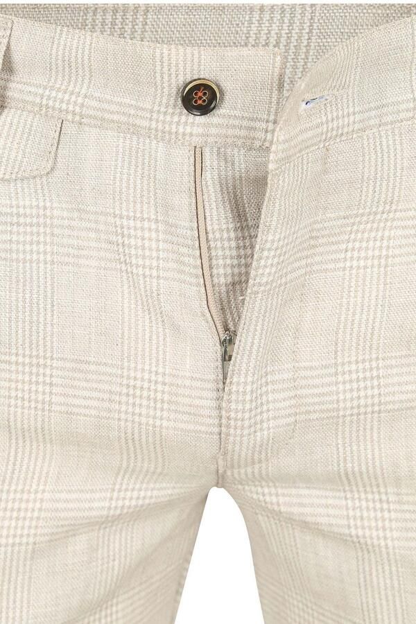 Suitable Chino Linen Blend Ruiten Beige - Foto 2