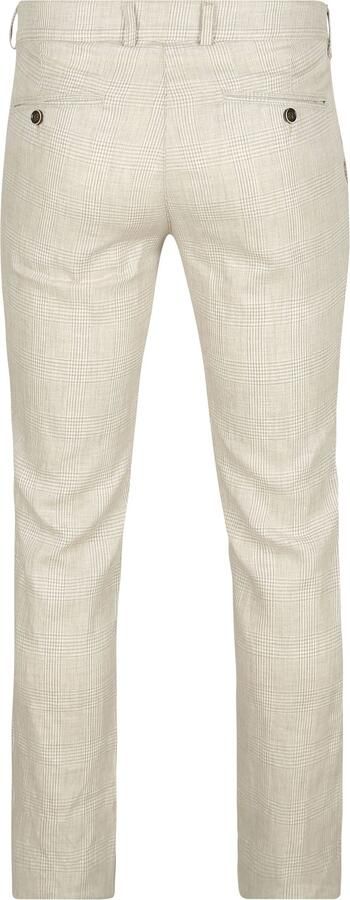 Suitable Chino Linen Blend Ruiten Beige - Foto 4