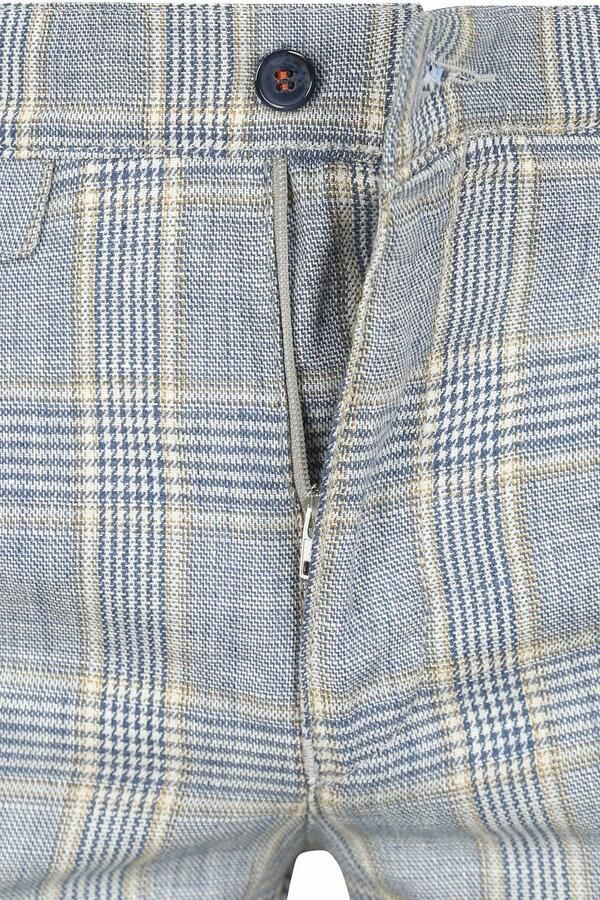 Suitable Chino Linen Blend Ruiten Blauw - Foto 2