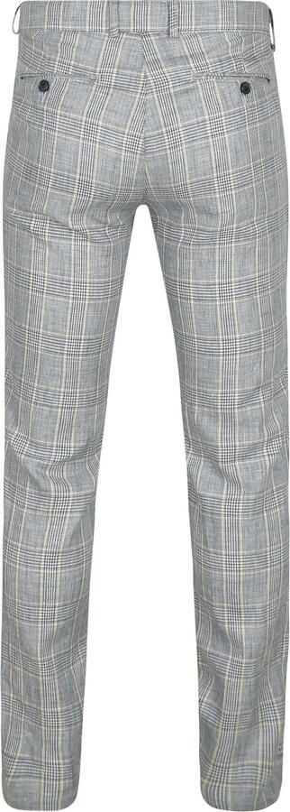 Suitable Chino Linen Blend Ruiten Blauw - Foto 4
