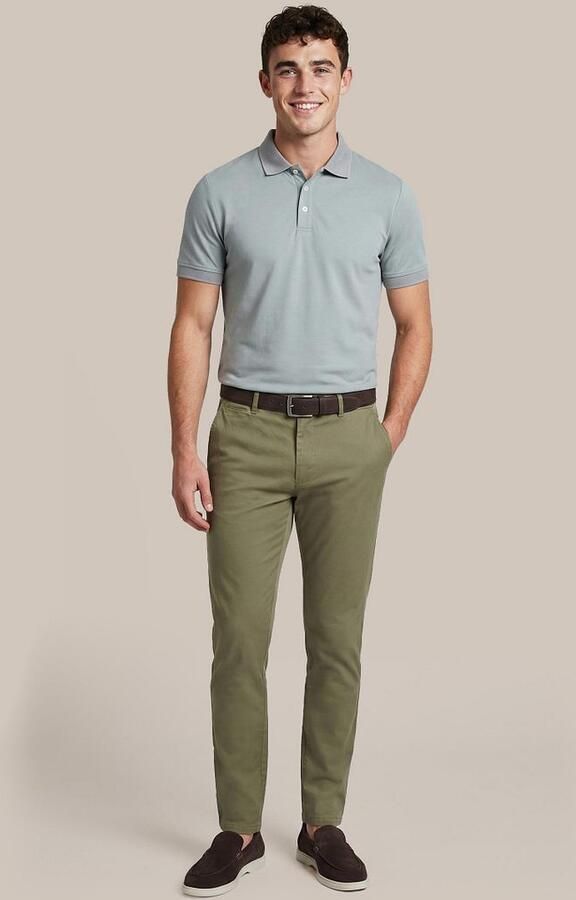 Suitable Chino Peano Twill Light Olive - Foto 5