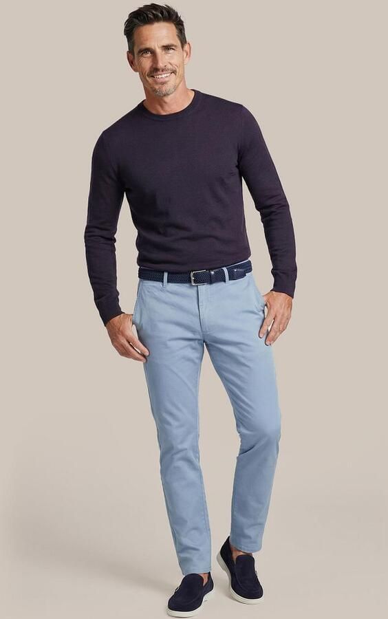 Suitable Chino Peano Twill Steel Blue - Foto 5