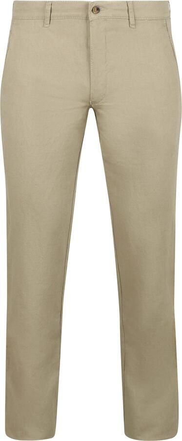 Suitable Chino Pico Cotton Linen Kaki