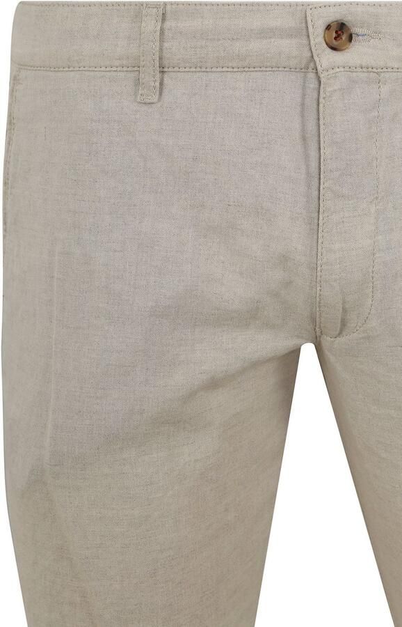 Suitable Chino Pico Linnen Beige - Foto 4
