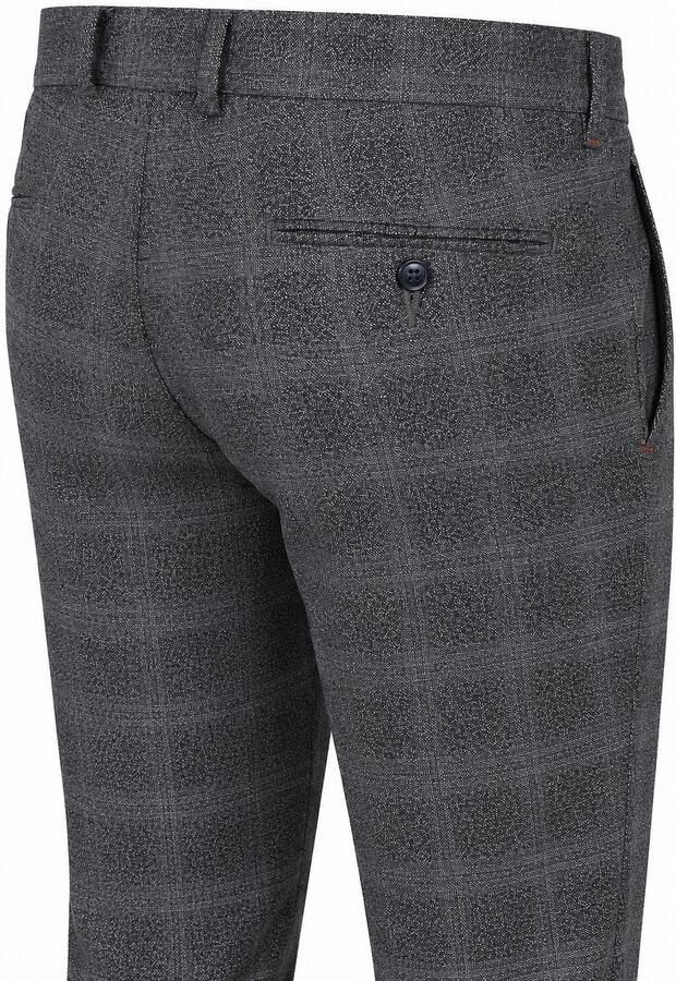 Suitable Broek Chino Pico Pleat Check Grijs - Foto 2