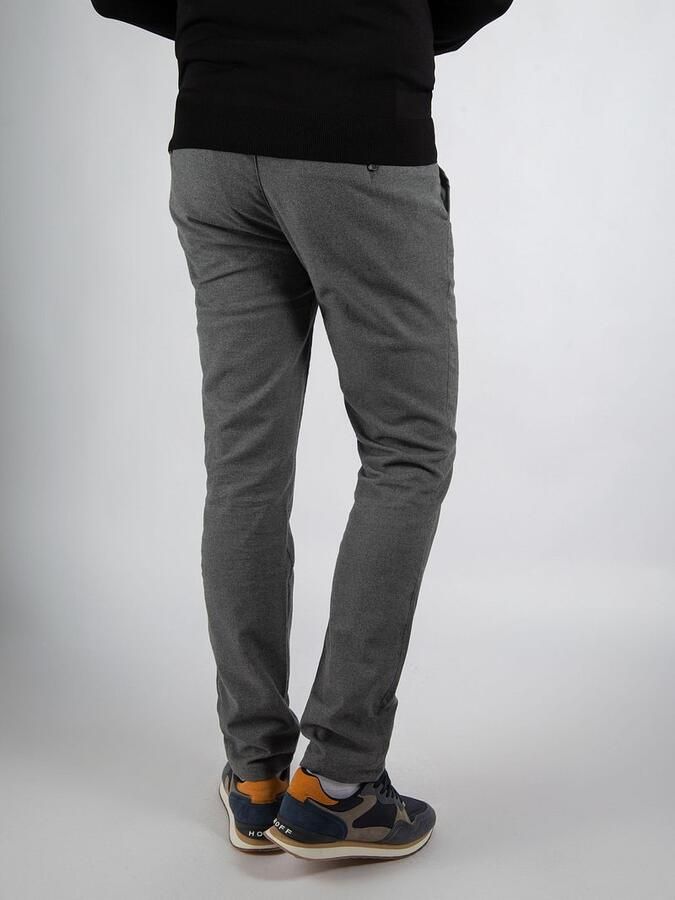 Suitable Chino Pico Pleat Flanel Grijs - Foto 2
