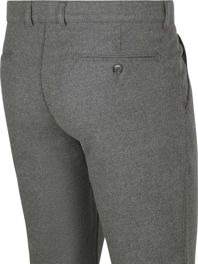 Suitable Broek Chino Pico Pleat Flanel Grijs - Foto 4
