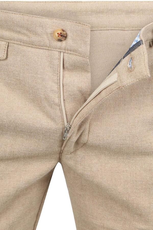 Suitable Chino Pico Pleat Flanel Sand - Foto 5