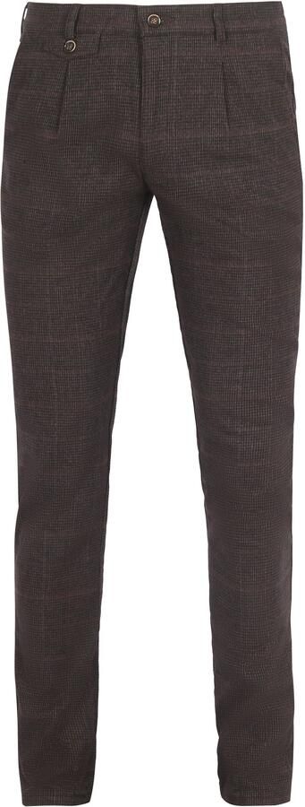 Suitable Chino Pico Pleat Ruiten Bruin - Foto 5