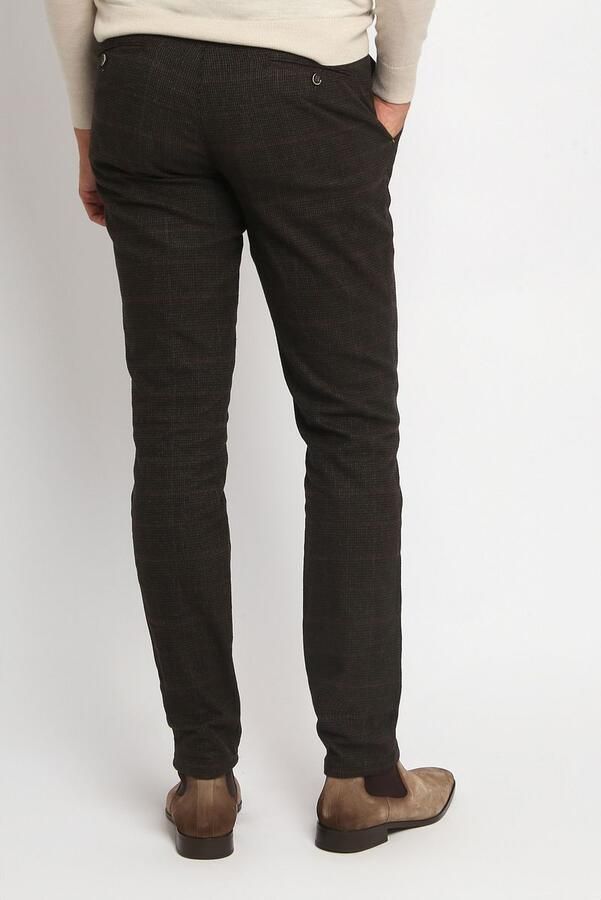 Suitable Chino Pico Pleat Ruiten Bruin - Foto 2