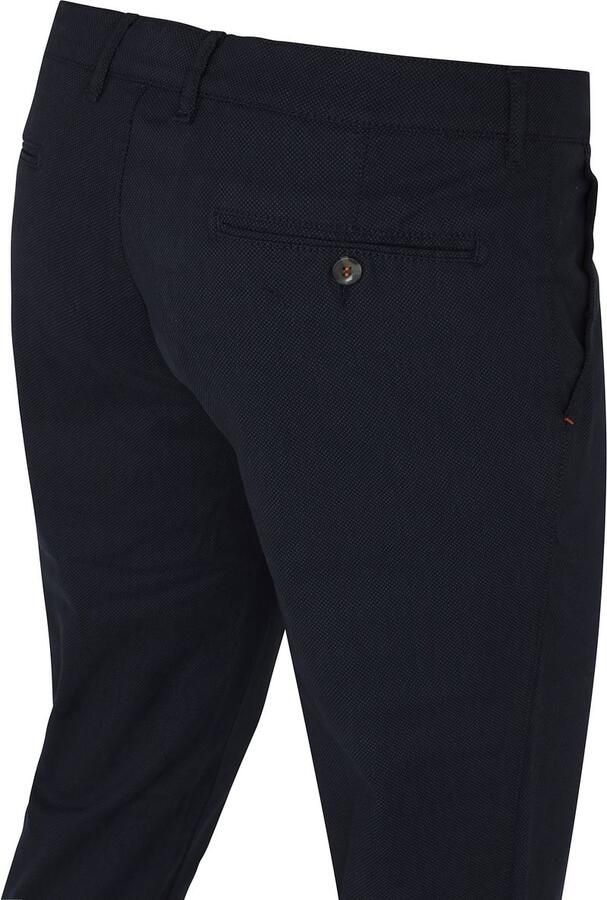 Suitable Chino Pico Print Navy Blauw - Foto 2