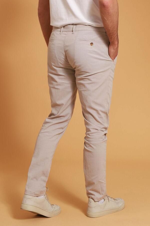 Suitable Chino Pico Ruiten Beige - Foto 4