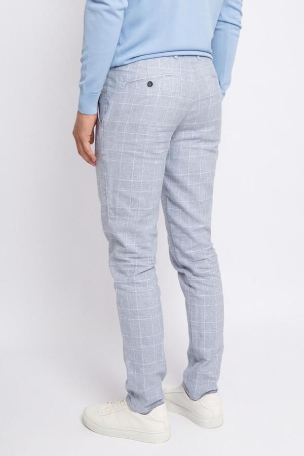 Suitable Broek Chino Pico Ruiten Lichtblauw - Foto 4