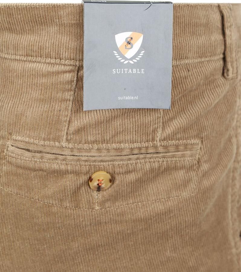 Suitable Chino Plato Corduroy Beige - Foto 3