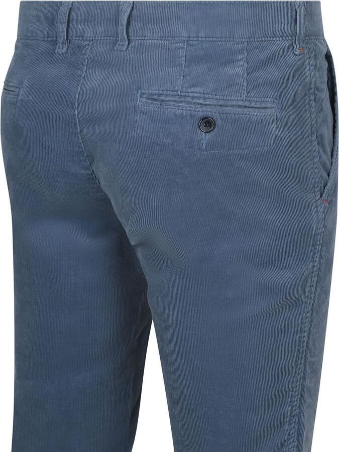 Suitable Chino Plato Corduroy Blauw - Foto 2