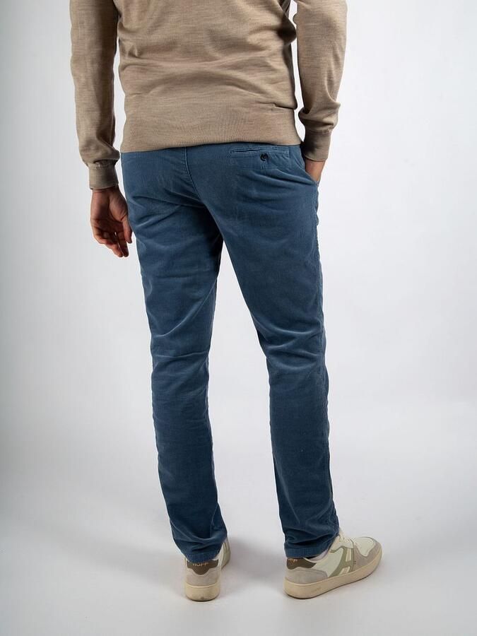 Suitable Chino Plato Corduroy Blauw - Foto 4