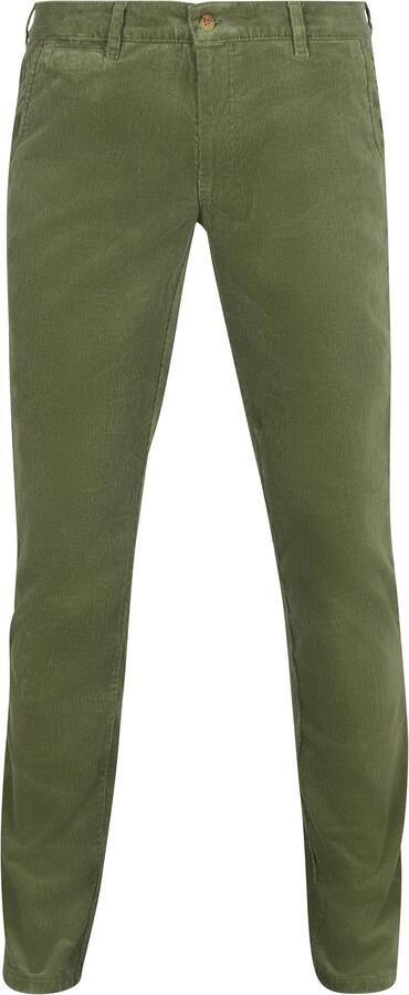 Suitable Chino Plato Corduroy Groen