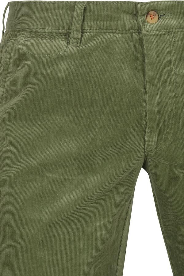Suitable Chino Plato Corduroy Groen - Foto 2