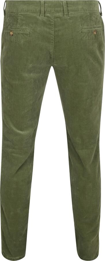 Suitable Chino Plato Corduroy Groen - Foto 5
