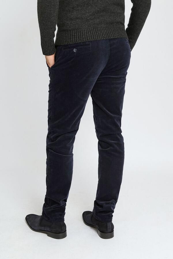Suitable Chino Plato Corduroy Navy - Foto 5