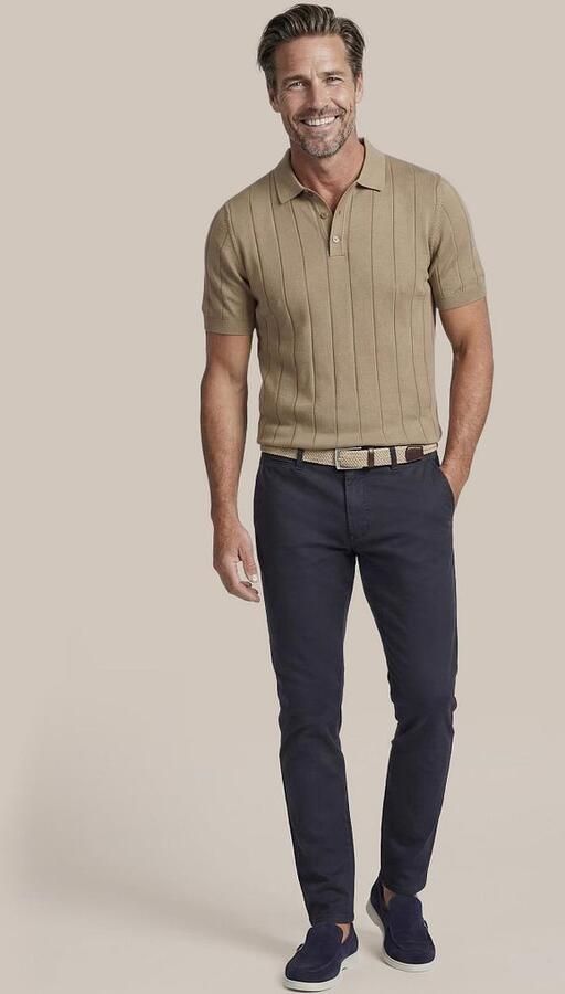 Suitable Broek Chino Plato Navy - Foto 5