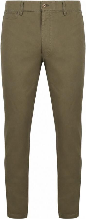 Suitable Chino Plato Olijfgroen