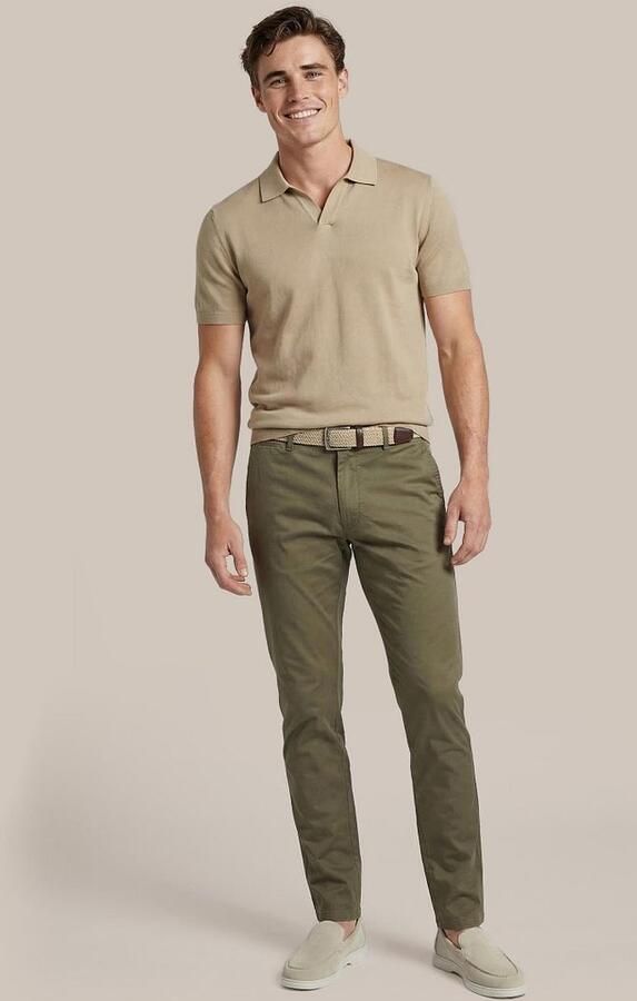 Suitable Chino Plato Olijfgroen - Foto 5