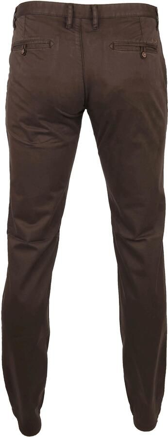 Suitable Broek Chino Sartre Donkerbruin - Foto 4