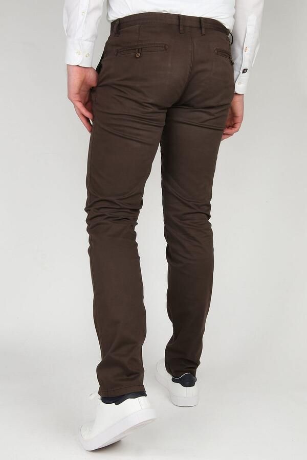 Suitable Broek Chino Sartre Donkerbruin - Foto 3