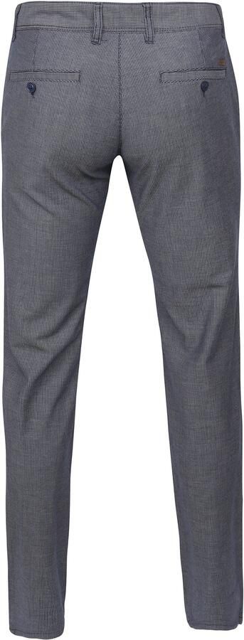 Suitable Broek Chino Sartre Navy White - Foto 4