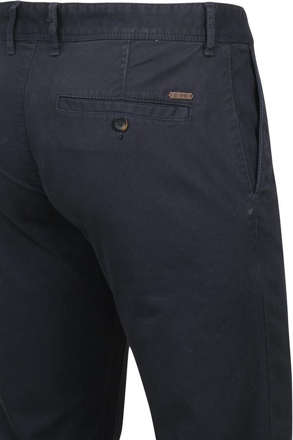 Suitable Broek Chino Sartre Oxford Donkerblauw - Foto 2