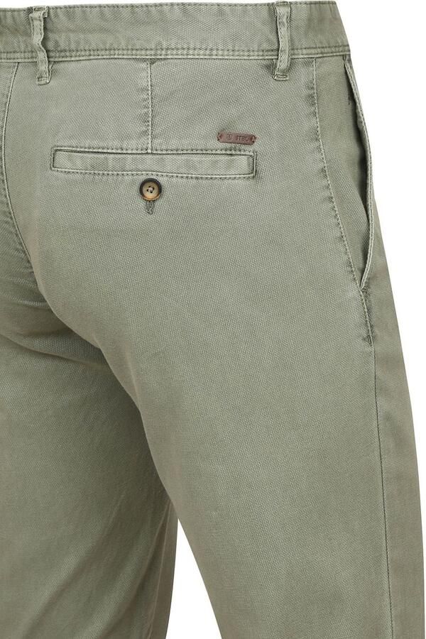 Suitable Broek Chino Sartre Oxford Olijfgroen - Foto 2