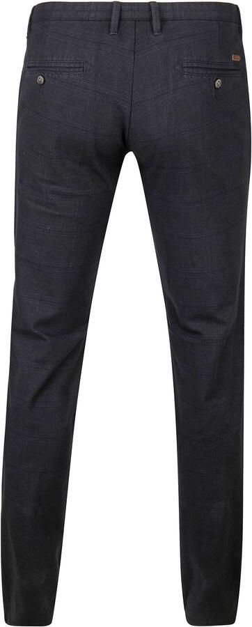 Suitable Broek Chino Sartre Ruit Donkerblauw - Foto 5