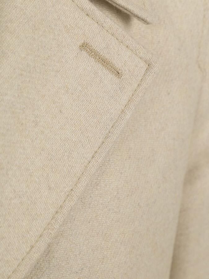 Suitable Mantel Coat Caban Wol Blend Ecru - Foto 5