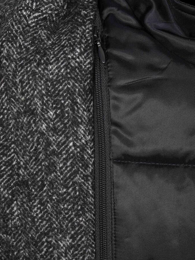 Suitable Blazer Coat Wol Herringbone Navy - Foto 5
