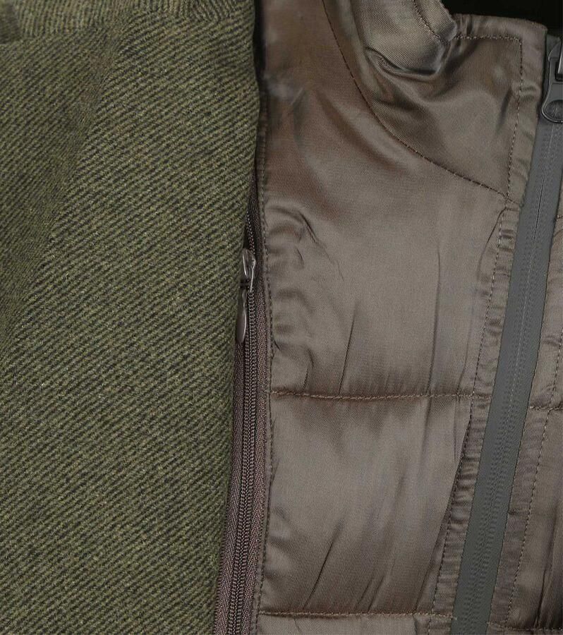 Suitable Coat Wol Twill Donkergroen - Foto 3