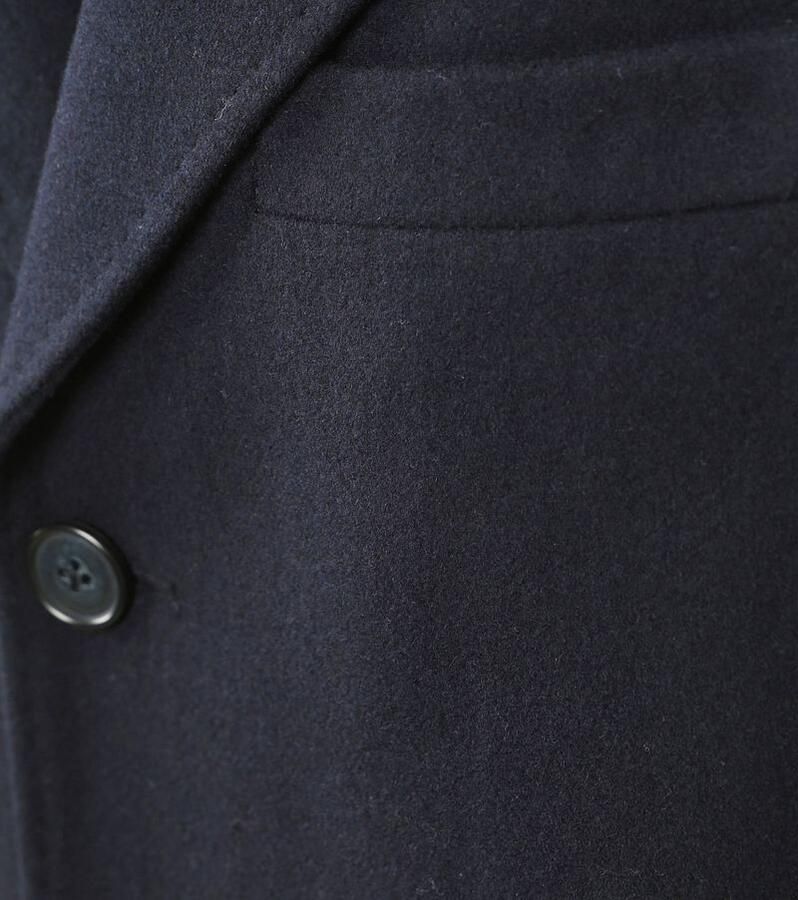 Suitable Trainingsjack Coat Wol Twill Navy - Foto 4