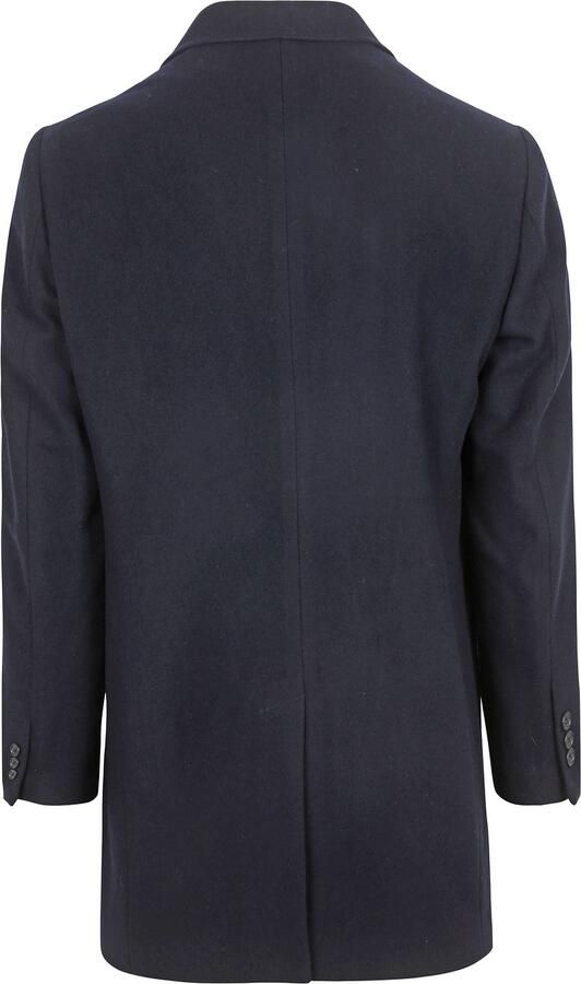 Suitable Trainingsjack Coat Wol Twill Navy - Foto 3