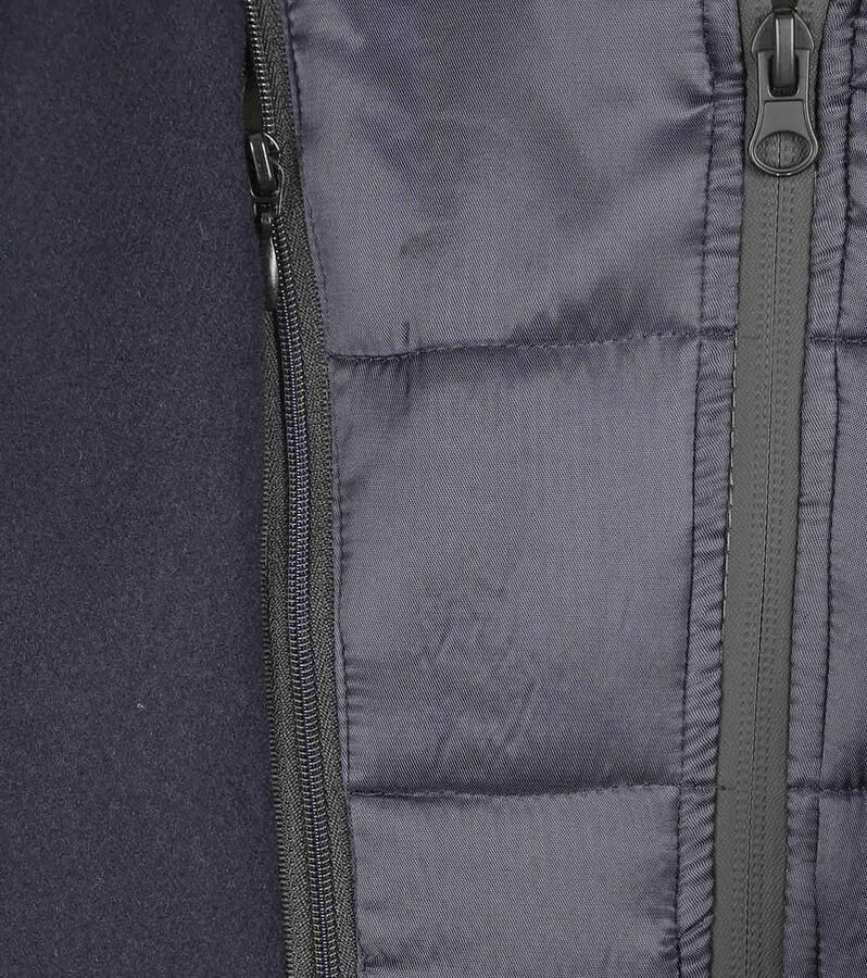 Suitable Trainingsjack Coat Wol Twill Navy - Foto 2