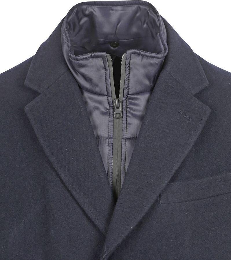Suitable Trainingsjack Coat Wol Twill Navy