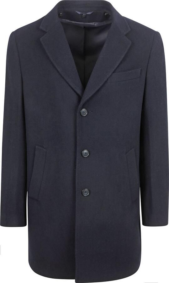 Suitable Trainingsjack Coat Wol Twill Navy - Foto 4