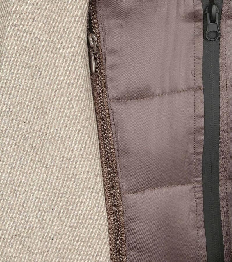 Suitable Trainingsjack Coat Wol Twill Sand - Foto 3