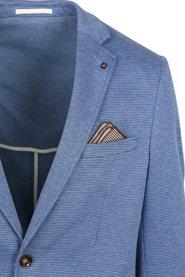 Suitable Blazer Colbert Face Print Jeans Blauw - Foto 2