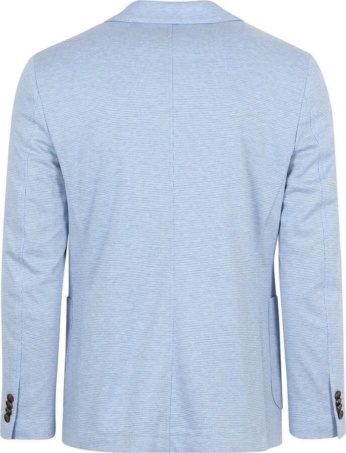 Suitable Blazer Colbert Face Print Lichtblauw - Foto 2
