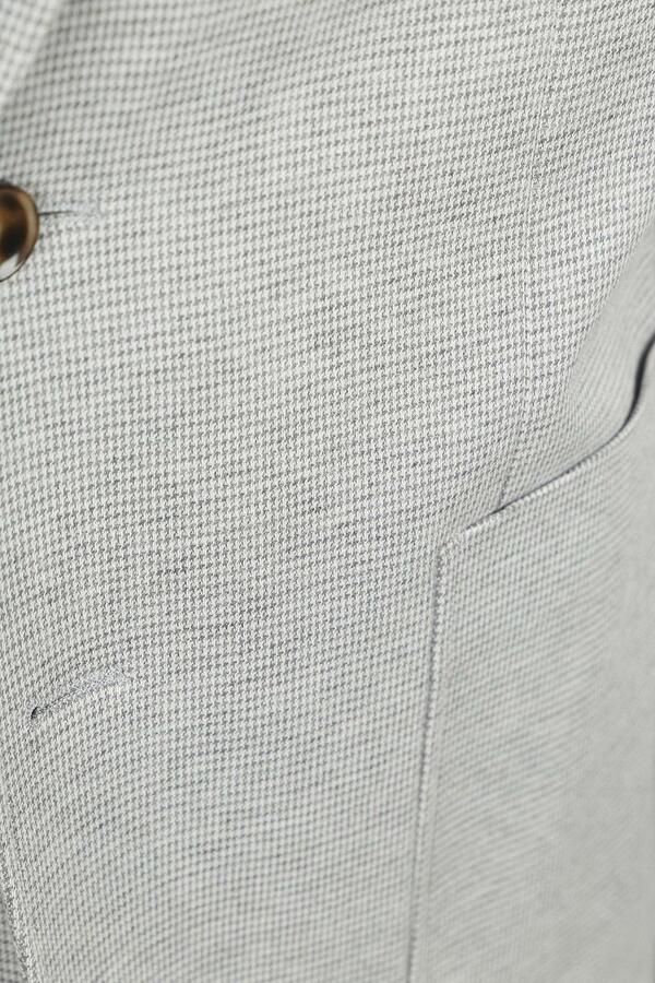 Suitable Colbert Face Print Mist Grijs - Foto 5