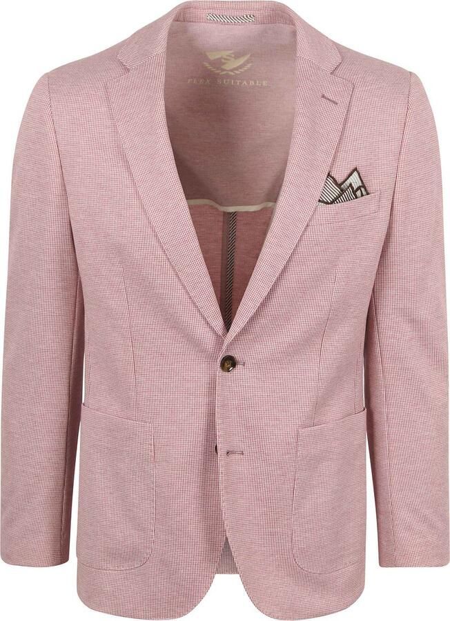 Suitable Blazer Colbert Face Print Rood - Foto 5