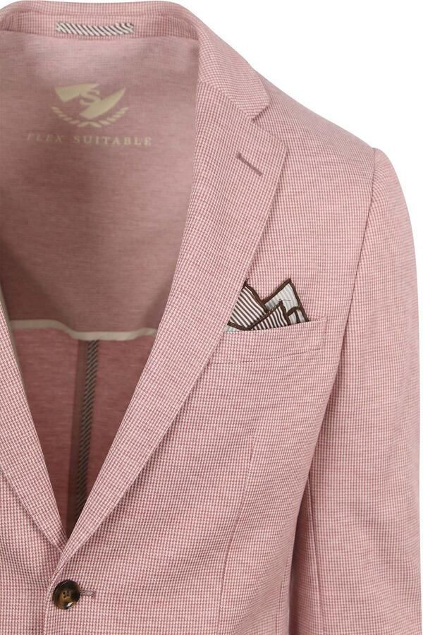 Suitable Blazer Colbert Face Print Rood - Foto 3