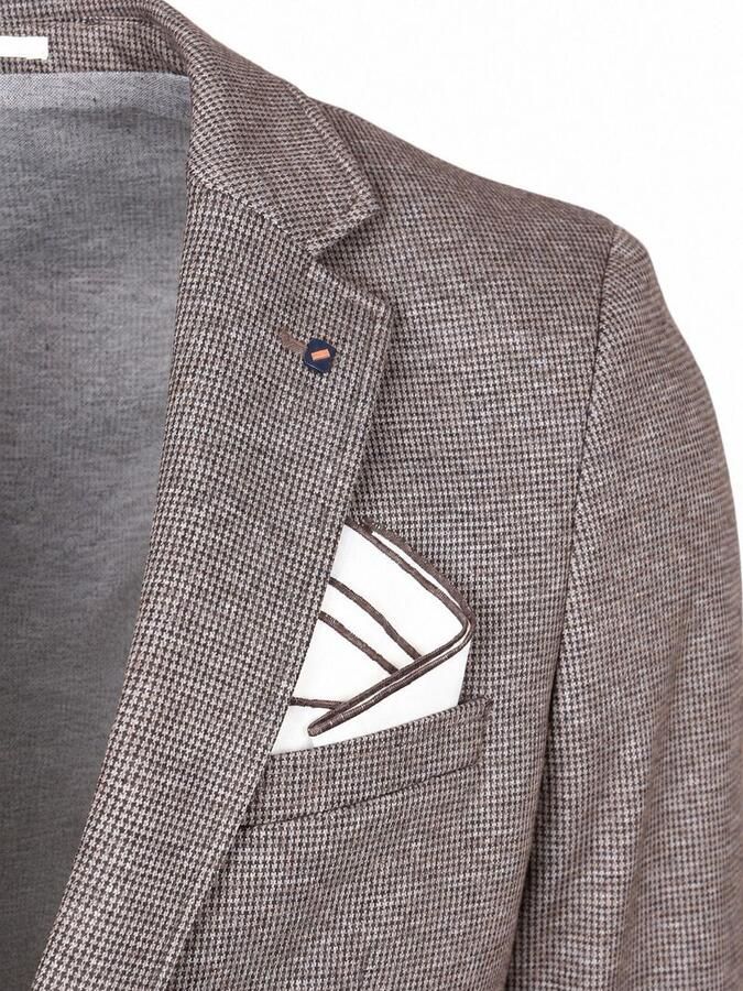 Suitable Blazer Colbert Fame Houndstooth Tabacco