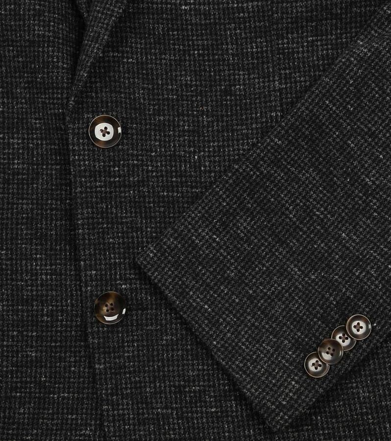 Suitable Blazer Colbert Fame Pied de Poule Antraciet