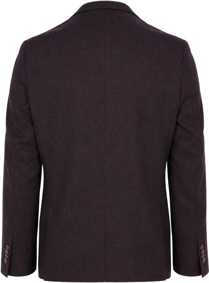 Suitable Blazer Colbert Fine Structure Bordeaux - Foto 4